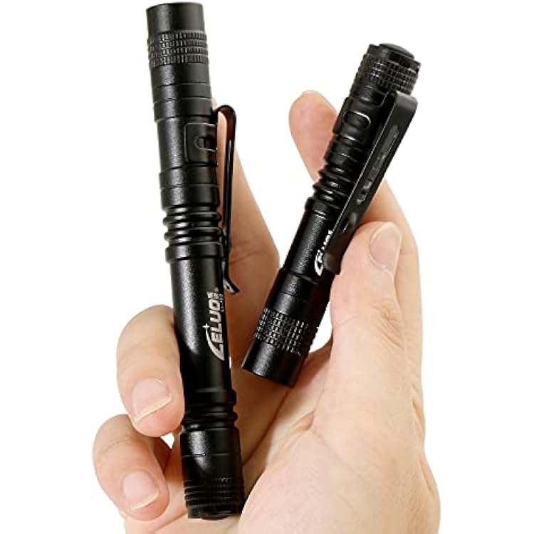 Handheld Pen Flashlight 150 Lumens Lamp Clip Mini Pen Light Small Pocket Penlight Long and Short 1
