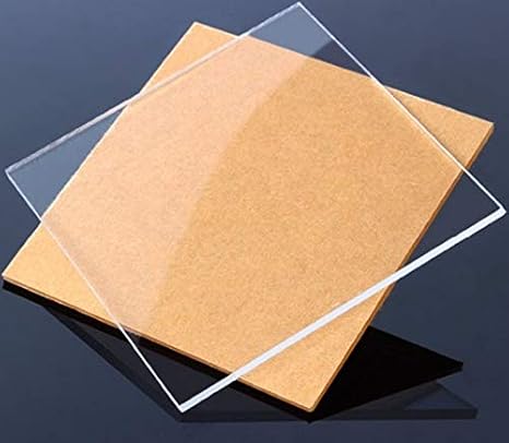 DistinctAndUnique Clear Cast Acrylic Plexiglass Sheets 3-Pack 6"x12", 1/8" (3mm) Thick Clear Acrylic Sheets with Protective Paper for Laser Cutting, Signs, Frames, Displays, and DIY Crafts Projects