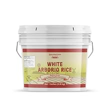 Unpretentious White Arborio Rice, 1 Gallon, Italian Risotto, Rice Pudding, Creamy Rice, Bulk Size Container
