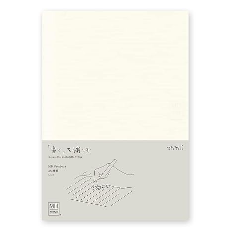 DESIGNPHIL 15294006 Midori Notebook, MD Notebook, A5, Horizontal Ruled A