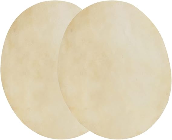 Drum Head, 2Pcs Drum Head Skin, Replacement Thick and Strong Buffalo Leather Buffalo Drum Head for Music Lovers Performances Bongo Drum African Drum (8.5 inch)