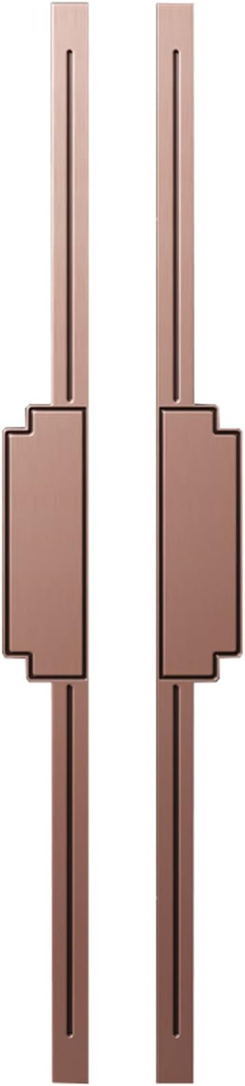 Door Pull Handle Solid Barn Door Handle Aluminum,Oriental Tradition Clubhouse Door Pull Handle for Indoor Outdoor,Commercial Door Handle Bar with Polishing Surface/Red Bronze/50Cm(