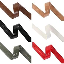 Patent Faux Leather PU Tape Trim Ribbon Strap Strip, Strong Shiny Gloss Finish, Folded Glued Back,6 Colours,10mm 20mm Width Sizes, Neotrims UK. [20mm, Black, 4 Meters]