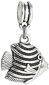 Cherityne Dangle Tropical Fish Charm Bead for Bracelets