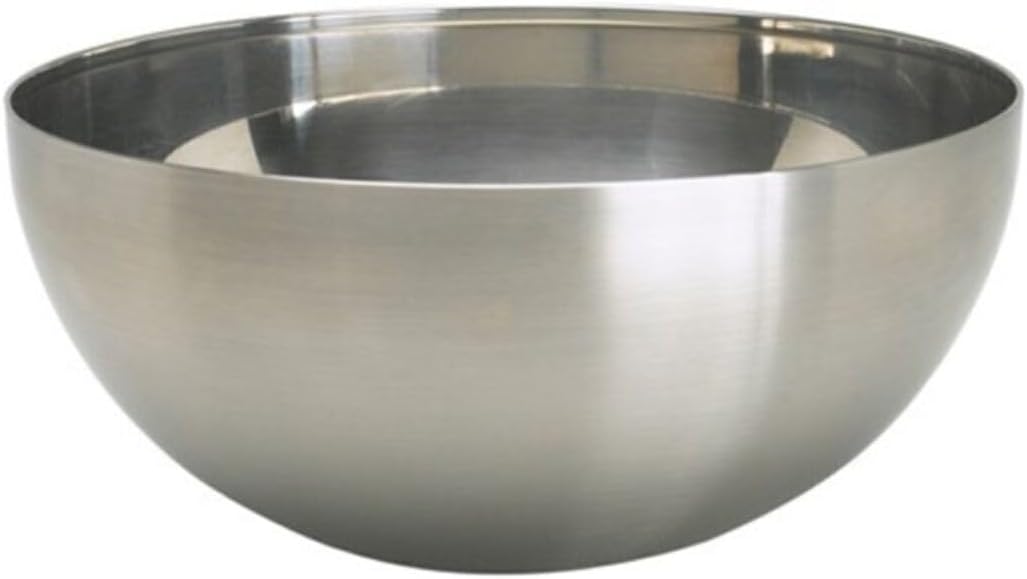 IKEA Salad Bowl Stainless Steel Bowl BLANDA BLANK Serving Bowl 20 cm in Diameter, Approx. 20.32 cm