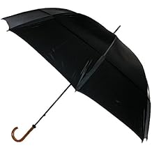 GustBuster 68 Inch Canopy Doorman Umbrella, Black