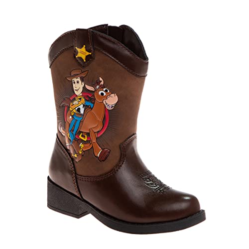 Disney Pixar Toy Story Boys Cowboy Boot ToddlerLittle Kid, Brown