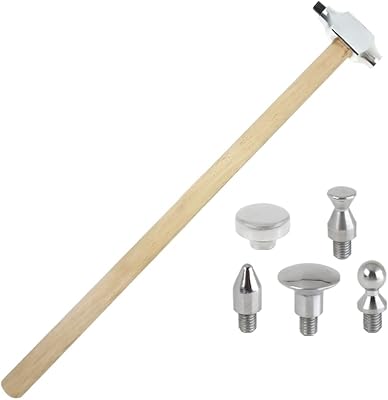 Multihead Aluminum Hammer M8 Screw Tip with 2 Steel Head Paintless Dent Repair Produscts Removel