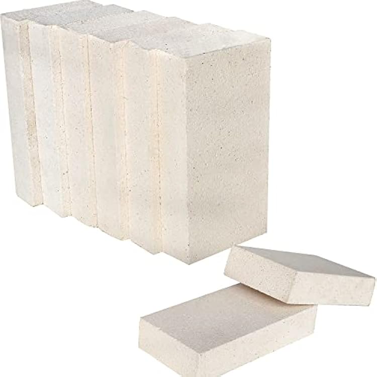 Insulating Fire Brick, 2500F Rated, 2.5 Inch x 4.5 Inch x 9 Inches, Soft Fire Bricks for Forge Wood Stove Oven Kiln Fireplace Jewelry Soldering Block - Total 384 Bricks Each Pack Contains 8 Bricks