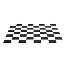 MegaChess Plastic Chess Game Board - 4 feet 8 inches x 4 feet 8 inches - Compatible with 12 Inch and 16 Inch Chess Sets and 4 Inch Checkers