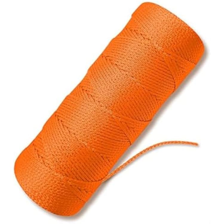 Line String Line, 500 Feet Of for BRAIDED Nylon String Line, Nylon Twine For Gardening Or Masonry Tools, Construction String For A String Level