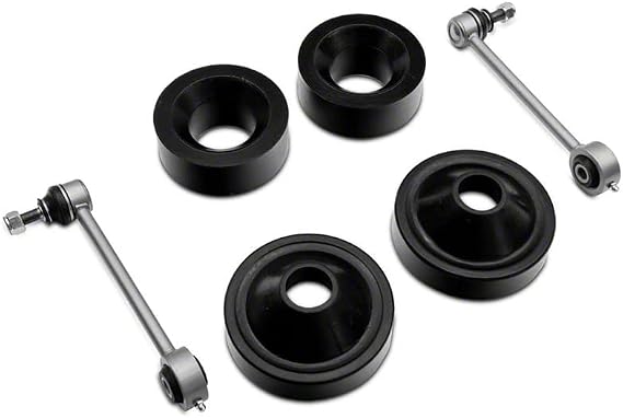 Mammoth 2-Inch Front / 1-Inch Rear Leveling Kit with Sway Bar End Links | Urethane Coil Spacers for Added Ground Clearance | Compatible with 20072018 Jeep Wrangler JK 2-Door & 4-Door