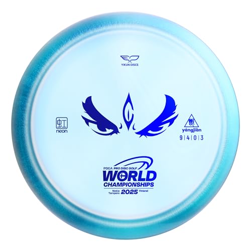 Yikun Disc Golf Overstable Driver|Maximum Stability for Headwinds & Doglegs|Laser-Straight Flight with Strong Hyzer Finish|Pro Worlds 2025 Limited Edition|PDGA Approved 170-176g