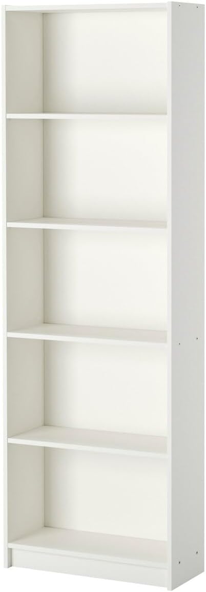 Kitaplık, beyaz, 60x24x180 cm