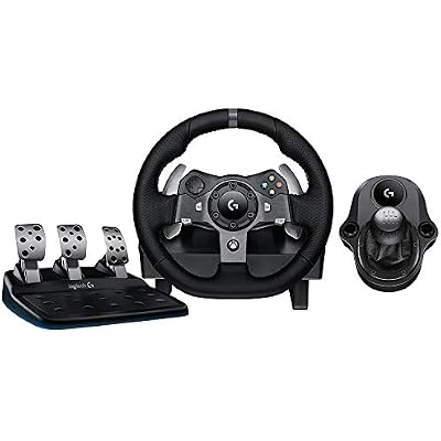 Logitech G920 Driving Force Racing Wheel  Logitech G Driving Force Shifter Bundle for Xbox One and PC Certified Refurb