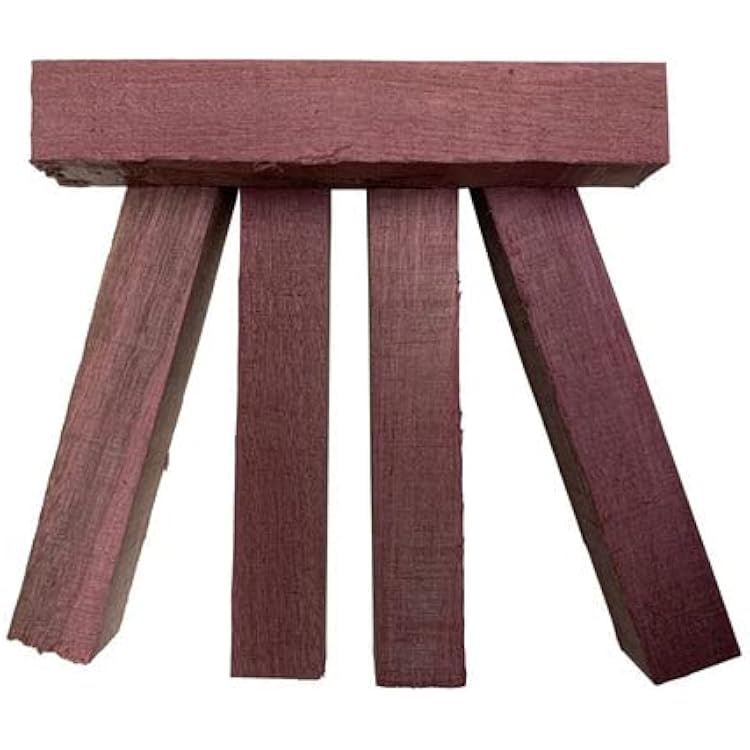 Exotic Wood Zone | Pack of 24 - Purpleheart Pen Blanks | 34 x 34 x 6