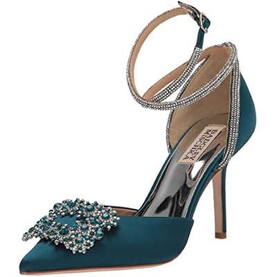 Badgley Mischka Womens Saint Elegant 2 Piece with Ankle Strap