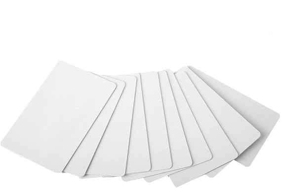 Premium White Blank Plastic PVC Cards, 100pcs/Set Contactless 125kHz Smart RFID Proximity ID Card Read-only Access Card EM4100