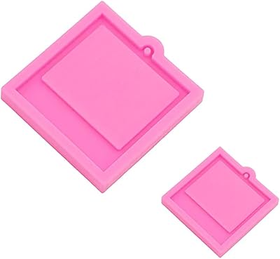 1 Set Photo Frame Keychain Resin Mold Silicone Mould DIY Crafts UV Epoxy Mold Handmade Jewelry Pendant Mold