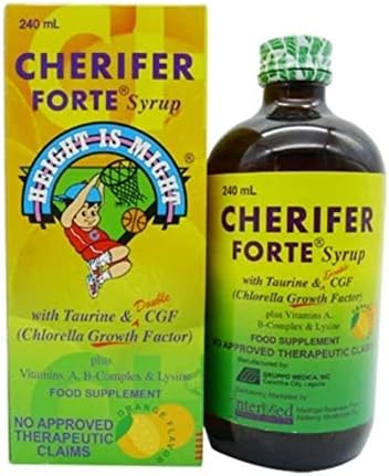 CHERIFER Forte Syrup with Taurine & Double Chlorella Growth Factor 240ml