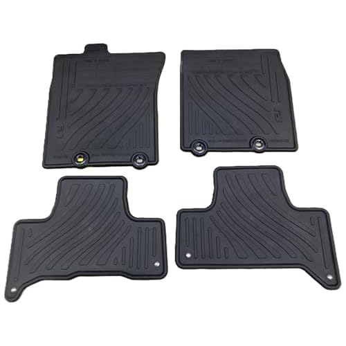 2011-2014 FJ Cruiser Genuine Toyota Accessories Front and Rear All-Weather Floor Mat Black, Set of 4