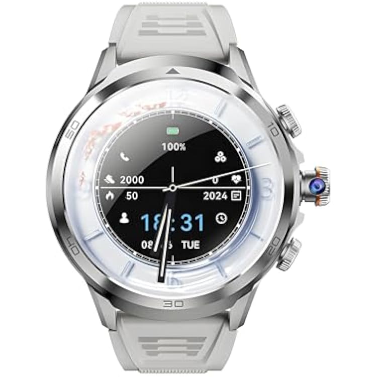 1.95Smart Watch for Men AnswerMake Call, Battery Pedometer Calorie Smartwatch, IP68 Waterproof &1990mAh,100 Sports Modes Fitness Tracker Watch