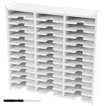 36 Slots Ink Pad Printing Storage Box, Large Capacity Ink Pad Holder for Stamp Up or Ranger Ink Pads Painting Tray Rack for Crafts Supply
