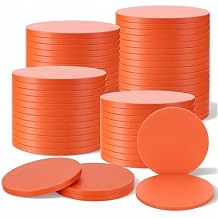 100 Pcs 51mm Biodegradable Clay Target Refill Disks Clay Pigeon Trap and Skeet Targets, High-Visibility Orange Targets for Skeet & Trap Shooting, Practice Shattering Disc