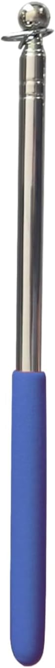 liyun 1.6M Telescopic Handheld Flagpole, Stainless Steel Portable Extendable, Tour Guide Pointer Teaching Stick for Camping Flags Banners​