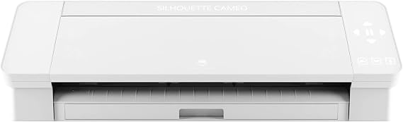 Silhouette Cameo 4 with Bluetooth, 12" Cutting Mat, Autoblade 2, 100 Designs and Silhouette Studio Software - White Edition