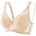 Womens Daily Solid Sexy Lace Gathered Bra Straps Breast Cup Underwear Athletic Sports Bras for Women
