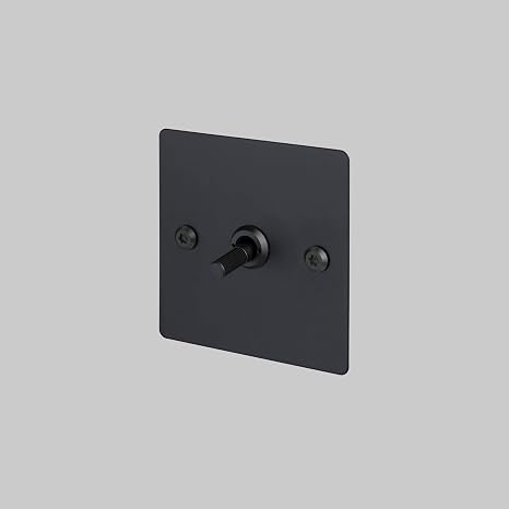 Buster and Punch Dimmer Light Switch, Linear Knurl, 1G, 2G, 3G, 4G, 2-way, LED, Multiple Colours and Options. (BLACK, 1-Gang, Rotary)