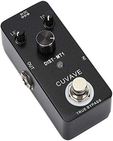 Full Metal Shell Distortion Effect Pedal for Electric Guitar,Mini Effect Guitar Pedal with True Bypass