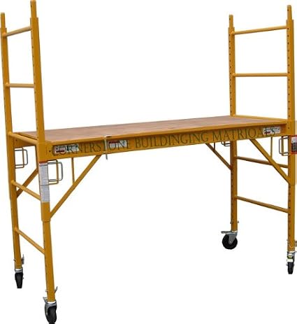 2 Sets of MFS Scaffold Rolling Tower 6' x 6' x 29" with U Lock and Ladder Frame cbm1290