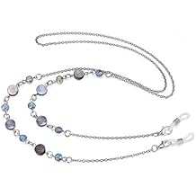 Crimmy Glasses Eyeglass Chain Strap Holders around Neck for Women, Stylish Eye Glasses Sunglasses Mask Necklace Lanyard ...