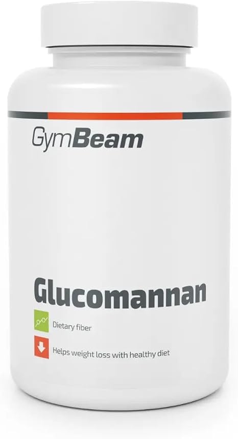 Glucomannan Kapseln aus Konjak Wurzel - 100% Glucomannan Hochdosiert 3000mg je Tagesdosis 120 Kapseln Natürliche Ballaststoffe Unterstützt das Sättigungsgefühl Vegan – GymBeam