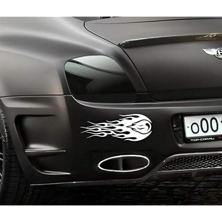 Fireball For Auto CarBumperWindow Vinyl Decal Sticker Decals DIY Decor CT024 - Color Name:, Style: 15X6.8CM5.9X2.7in