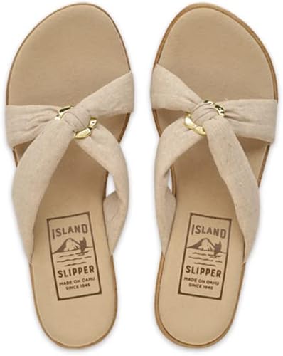 Women's Solid Fabric Slide Platform - Made in Hawaii by Island Slipper (P367)
