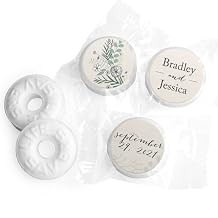 3 lb Personalized Wedding Mints Mints (Approx 335-365 pcs) - Romantic Flora