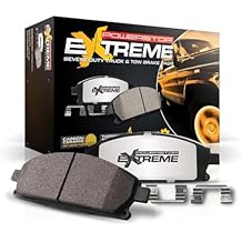 PowerStop Rear Brake Pads for Ram 2500 2019-25 | Ram 3500 2019-25 - Z36 Truck & Tow Carbon-Fiber Ceramic Brake Pads with Installation Hardware, Z36-2225