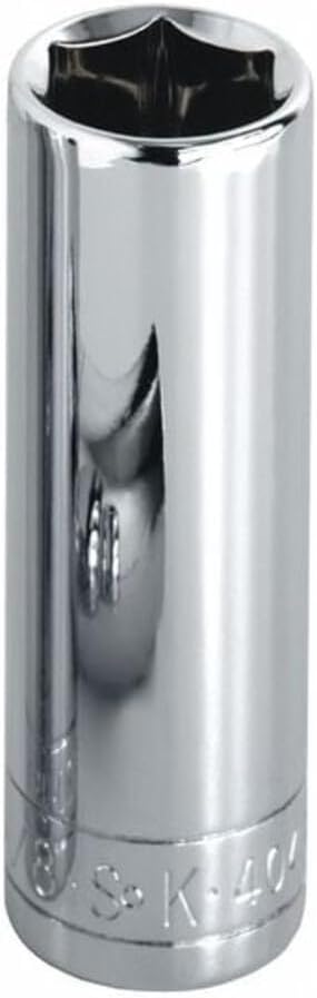 SK Tools USA 3/8" Drive, 11MM, 6 Point, Deep Chrome Socket, 8411