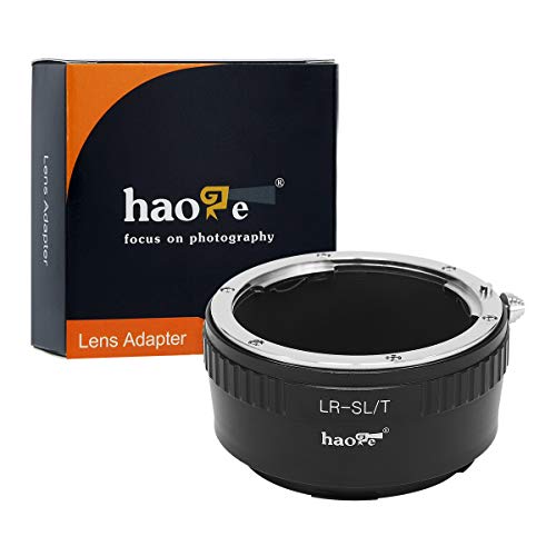 Haoge Manual Lens Mount Adapter for Leica R LR Lens to Leica L Mount Camera Such as T, Typ 701, Typ701, TL, TL2, CL 2017, SL, Typ 601, Typ601, Panasonic S1  S1R