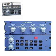 XMBRICDIYY Flight Simulator Control Panel, Rowsfire A109 V3.0 A32X A31X A350 ATT-ADIRS-EIS XECAM HOME COCKPIT, Compatible with MSFS 2020/2024 (Backlit+Metal Housing+V3 Light Sync Version)
