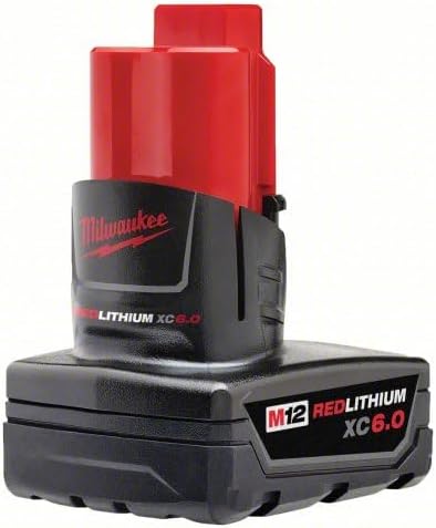 Milwaukee 48-11-2460 M12 XC 12V 6.0 Ah Extended Capacity Lithium-Ion Battery Pack