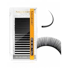 NAGARAKU Eyelash Extensions Classic J B C D N LC LD L DD CC LB Curl 0.03-0.20 Thickness 5-17mm, Matte Black Individual Lashes Professional Supplies for Lash Techs (0.05-DD 7-15mm Mix)
