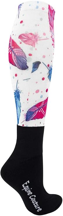 Equine Couture OTC Boot Socks - Feathers