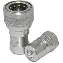 Summit Hydraulics 3/4" NPT ISO 7241-B Quick Disconnect Hydraulic Coupling/Coupler Set