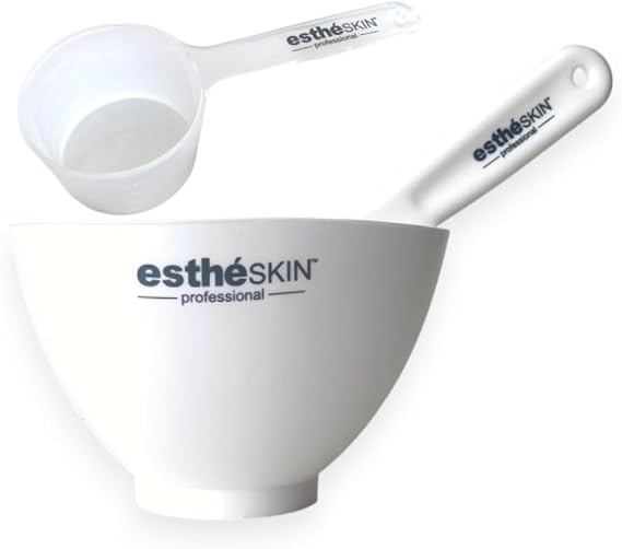 Mixing Bowl, Spatula & Measuring Spoon 3pcs Set for Facial Rubber Mask Ideal for Skincare Treatments, Spa & Home Use, Easy to clean, Reusable