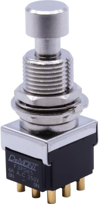 Footswitch - 3PDT, DeMont, Latching, Smooth-Click