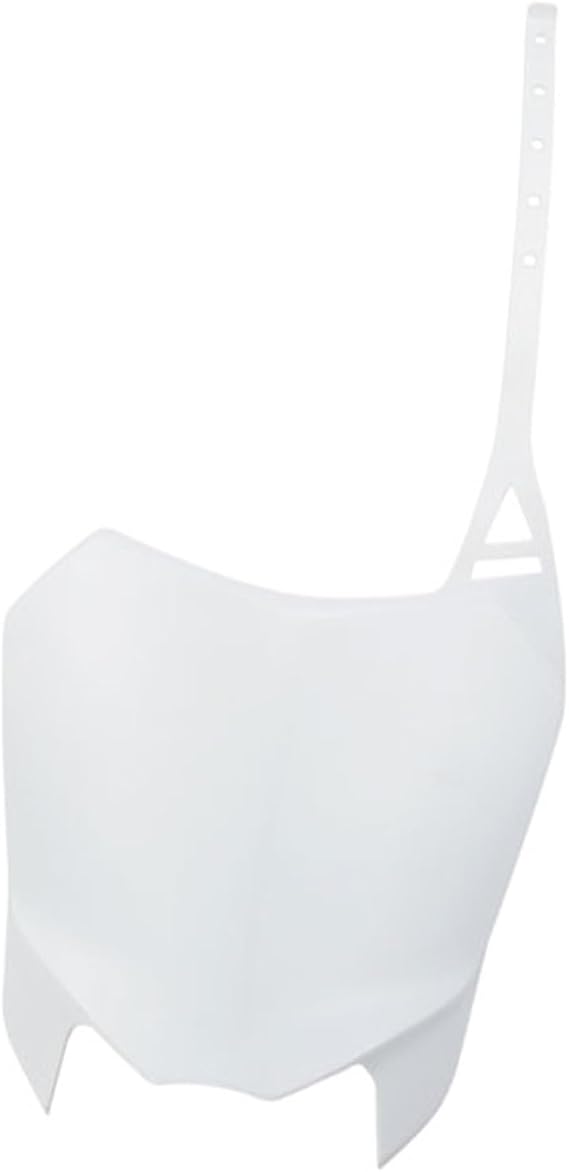 Pit Dirt Bike Front Number Plate Motorcycle Compatible with CRF 110 Fairing Mask Plastic Body Cover Universal CRF110 125 Parts (Color : White, Size : 5)